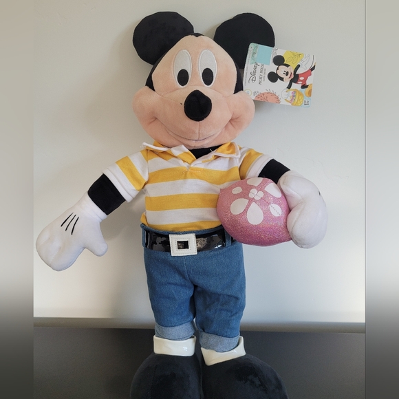 Disney Other - Disney Easter Mickey Mouse Door Greeter Plush NWT